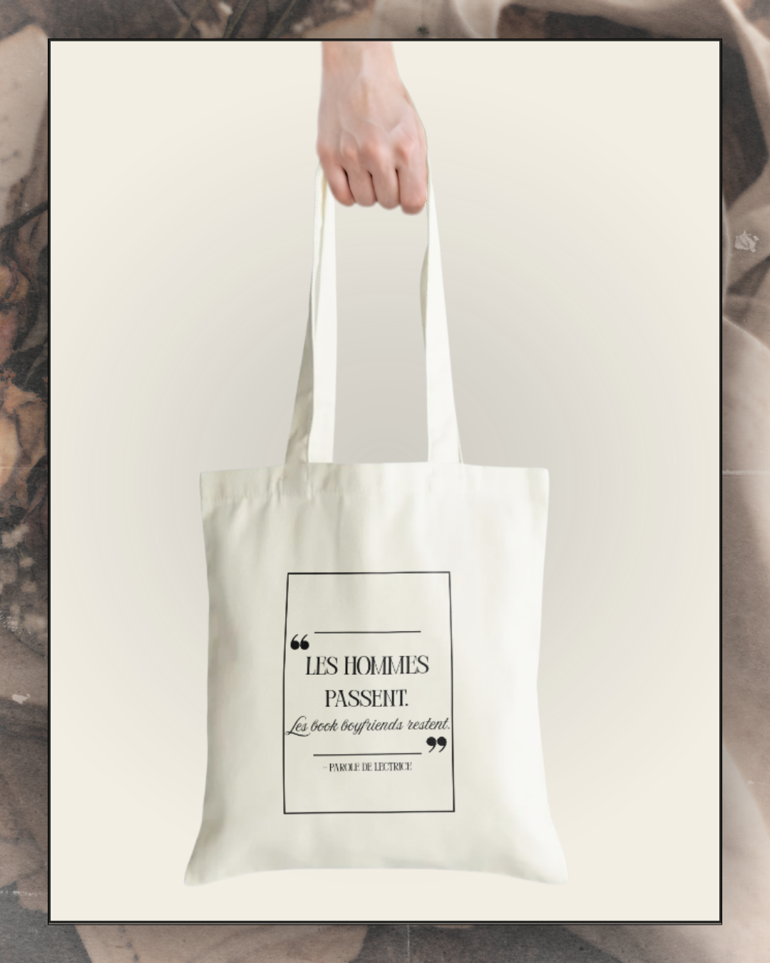Tote bag🖤 Les hommes passent